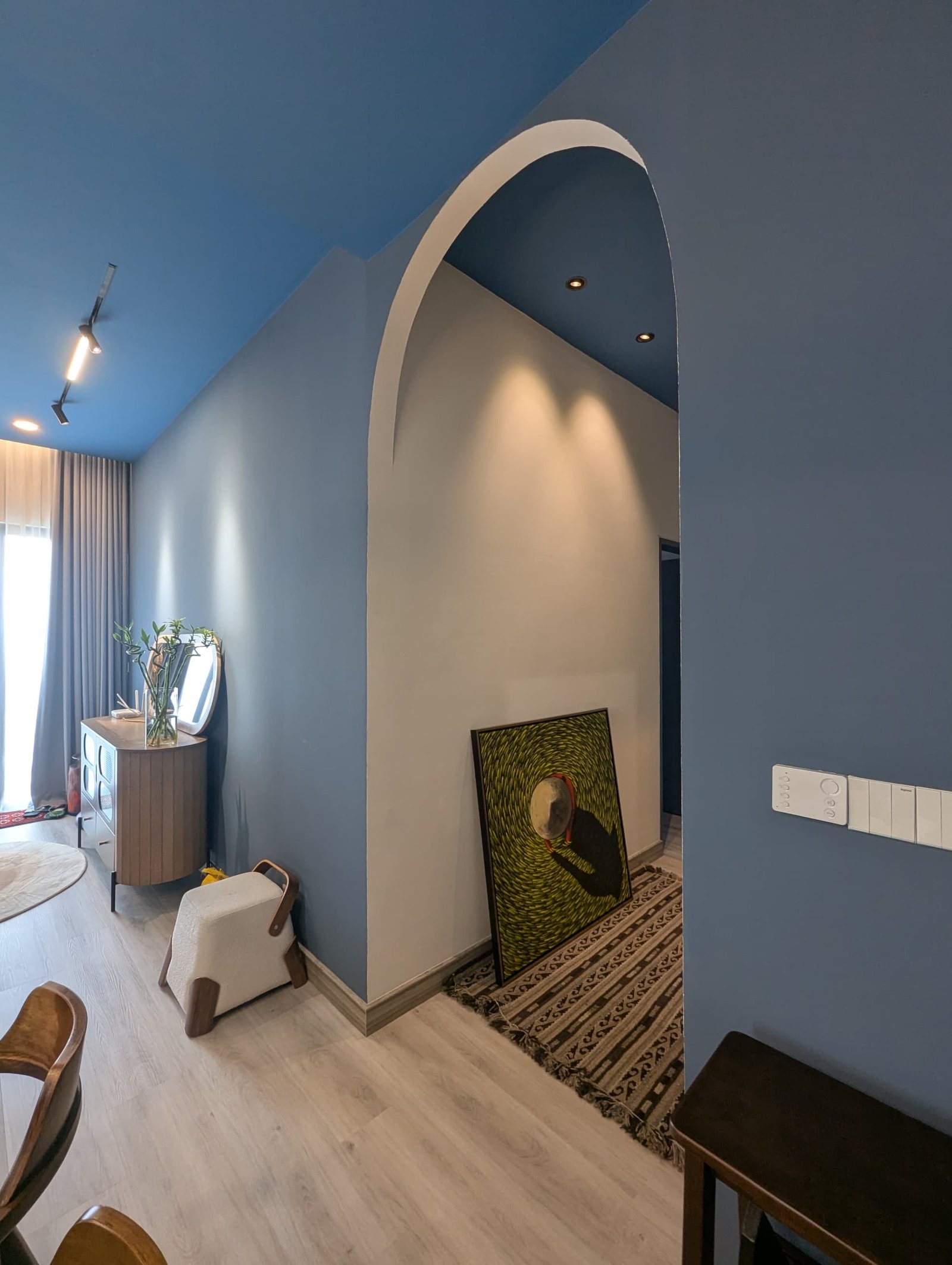 ODE blue arch interior project